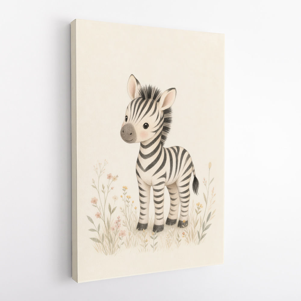 Zebra Friend Kids Wall Art Prints