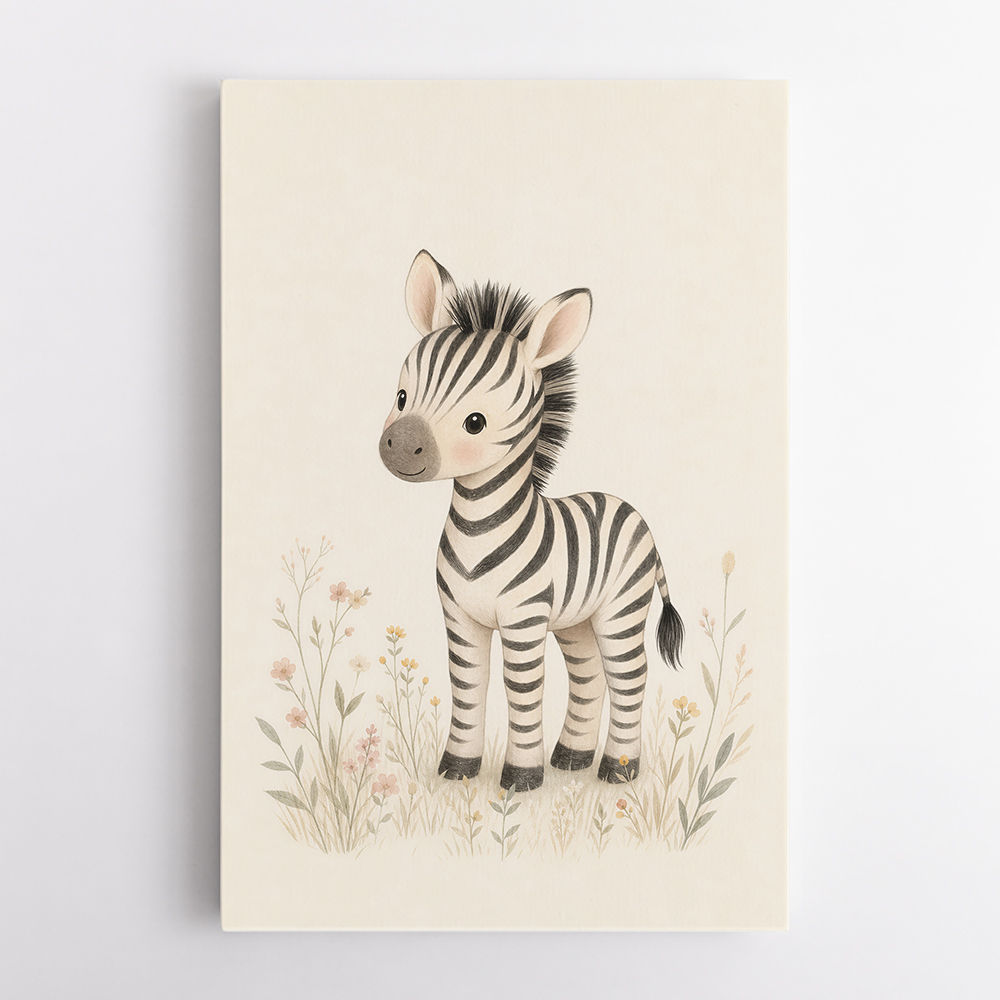 Zebra Friend Kids Wall Art Prints