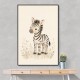 Zebra Friend Kids Wall Art Prints