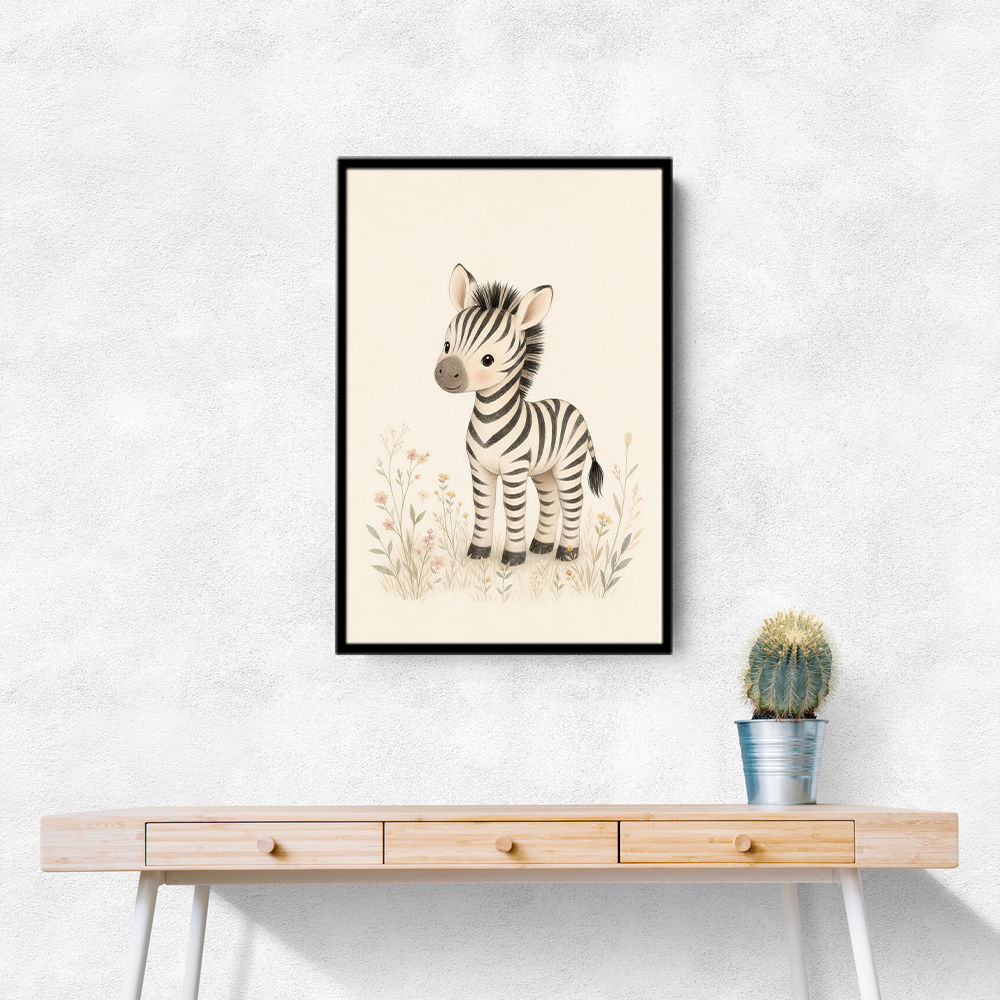 Zebra Friend Kids Wall Art Prints