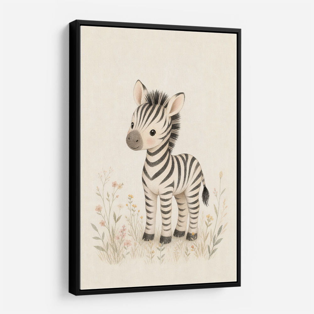 Zebra Friend Kids Wall Art Prints