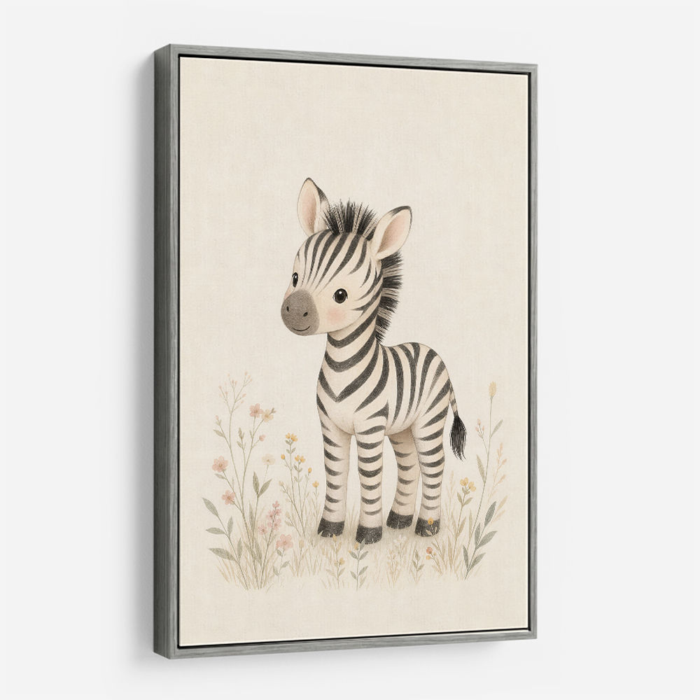 Zebra Friend Kids Wall Art Prints