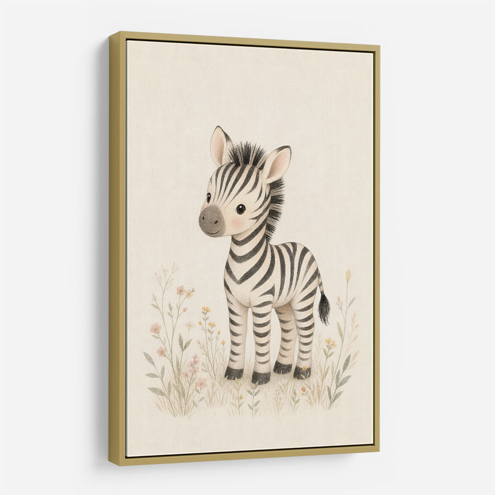 Zebra Friend Kids Wall Art Prints