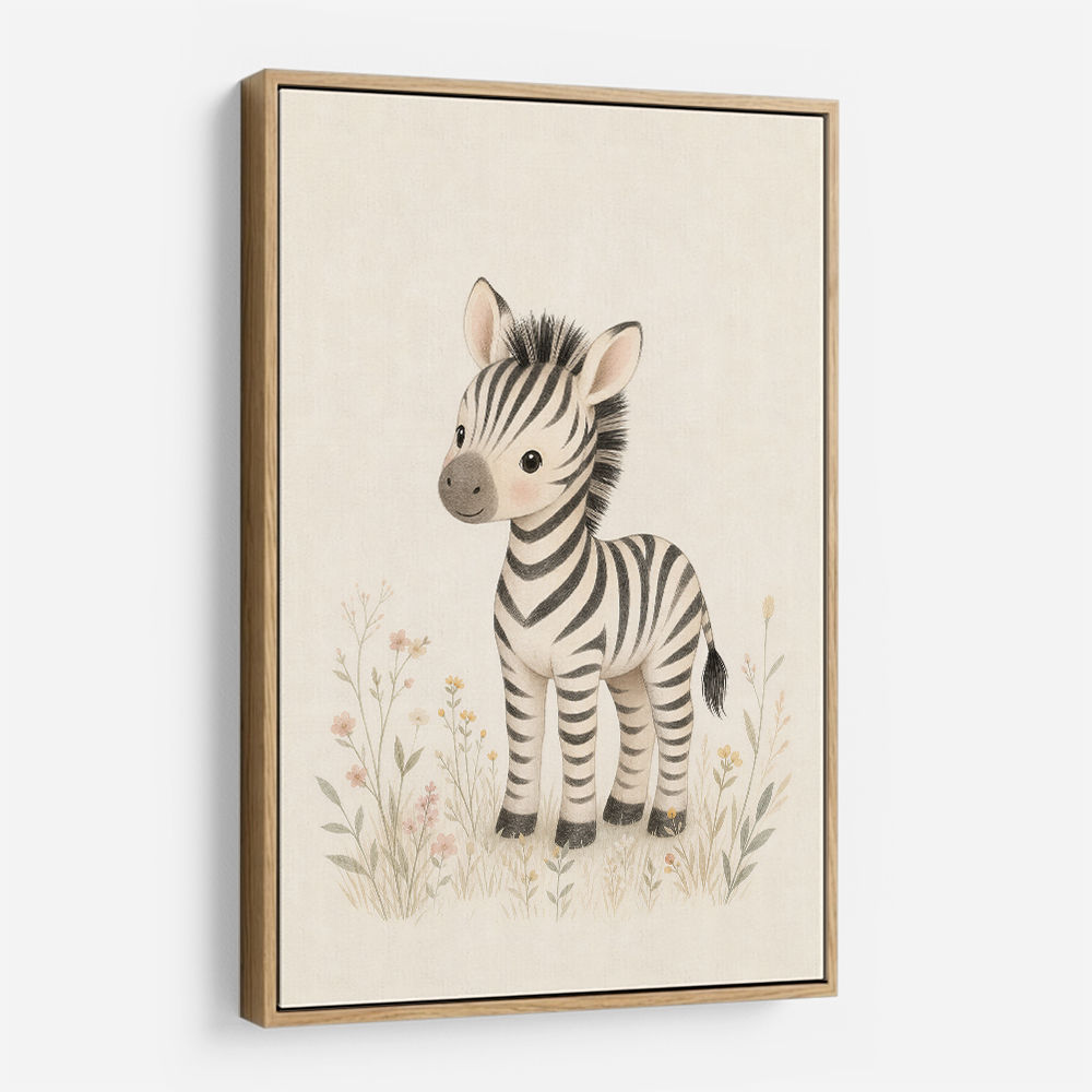 Zebra Friend Kids Wall Art Prints
