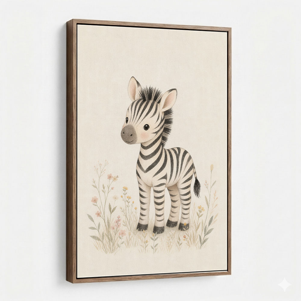 Zebra Friend Kids Wall Art Prints