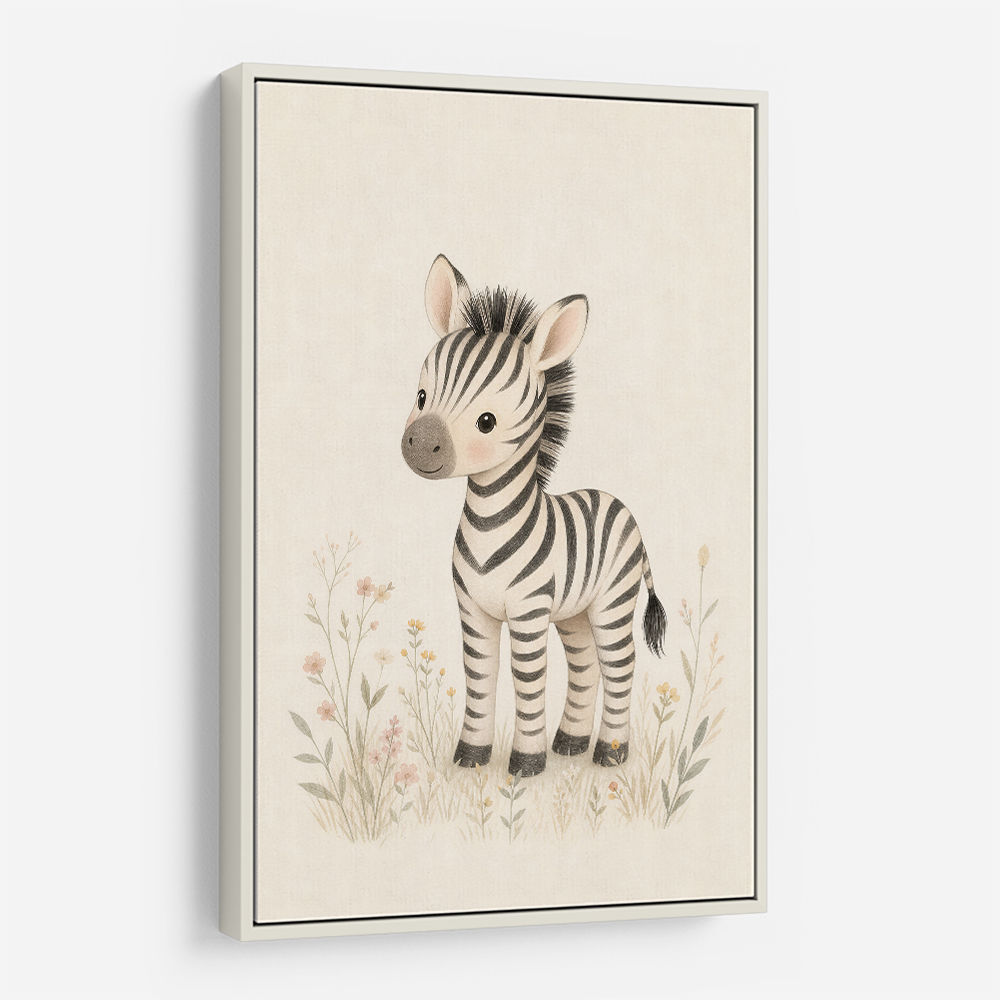 Zebra Friend Kids Wall Art Prints