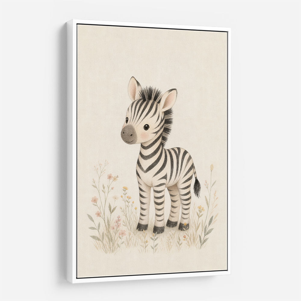 Zebra Friend Kids Wall Art Prints