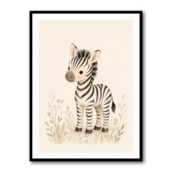 Zebra Friend Kids Wall Art Prints