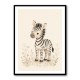 Zebra Friend Kids Wall Art Prints