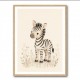 Zebra Friend Kids Wall Art Prints