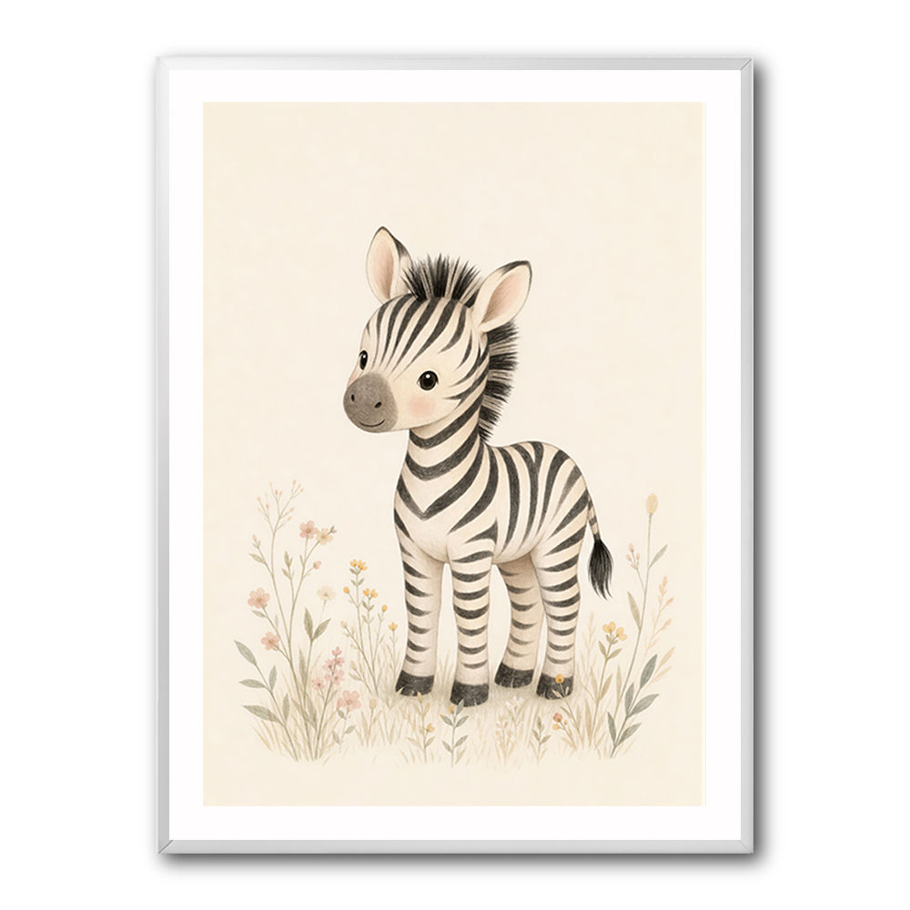 Zebra Friend Kids Wall Art Prints