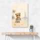 Bear at the Beach Childrens Wall Art Print