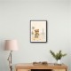 Bear at the Beach Childrens Wall Art Print