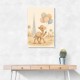 Camel with Balloons Childrens Wall Art Print