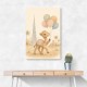 Camel with Balloons Childrens Wall Art Print