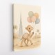 Camel with Balloons Childrens Wall Art Print