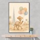 Camel with Balloons Childrens Wall Art Print