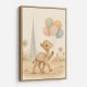 Camel with Balloons Childrens Wall Art Print