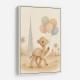 Camel with Balloons Childrens Wall Art Print