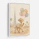 Camel with Balloons Childrens Wall Art Print