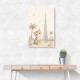 Cat by Burj Khalifa Childrens Wall Art Print