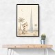 Cat by Burj Khalifa Childrens Wall Art Print