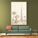 Cat by Burj Khalifa Childrens Wall Art Print