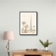 Cat by Burj Khalifa Childrens Wall Art Print