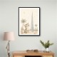 Cat by Burj Khalifa Childrens Wall Art Print