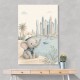 Elephant at the Marina Childrens Wall Art Print
