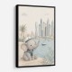 Elephant at the Marina Childrens Wall Art Print
