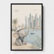 Elephant at the Marina Childrens Wall Art Print
