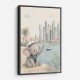 Elephant at the Marina Childrens Wall Art Print