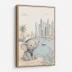 Elephant at the Marina Childrens Wall Art Print