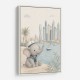 Elephant at the Marina Childrens Wall Art Print