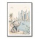 Elephant at the Marina Childrens Wall Art Print