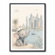 Elephant at the Marina Childrens Wall Art Print