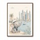 Elephant at the Marina Childrens Wall Art Print