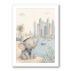 Elephant at the Marina Childrens Wall Art Print