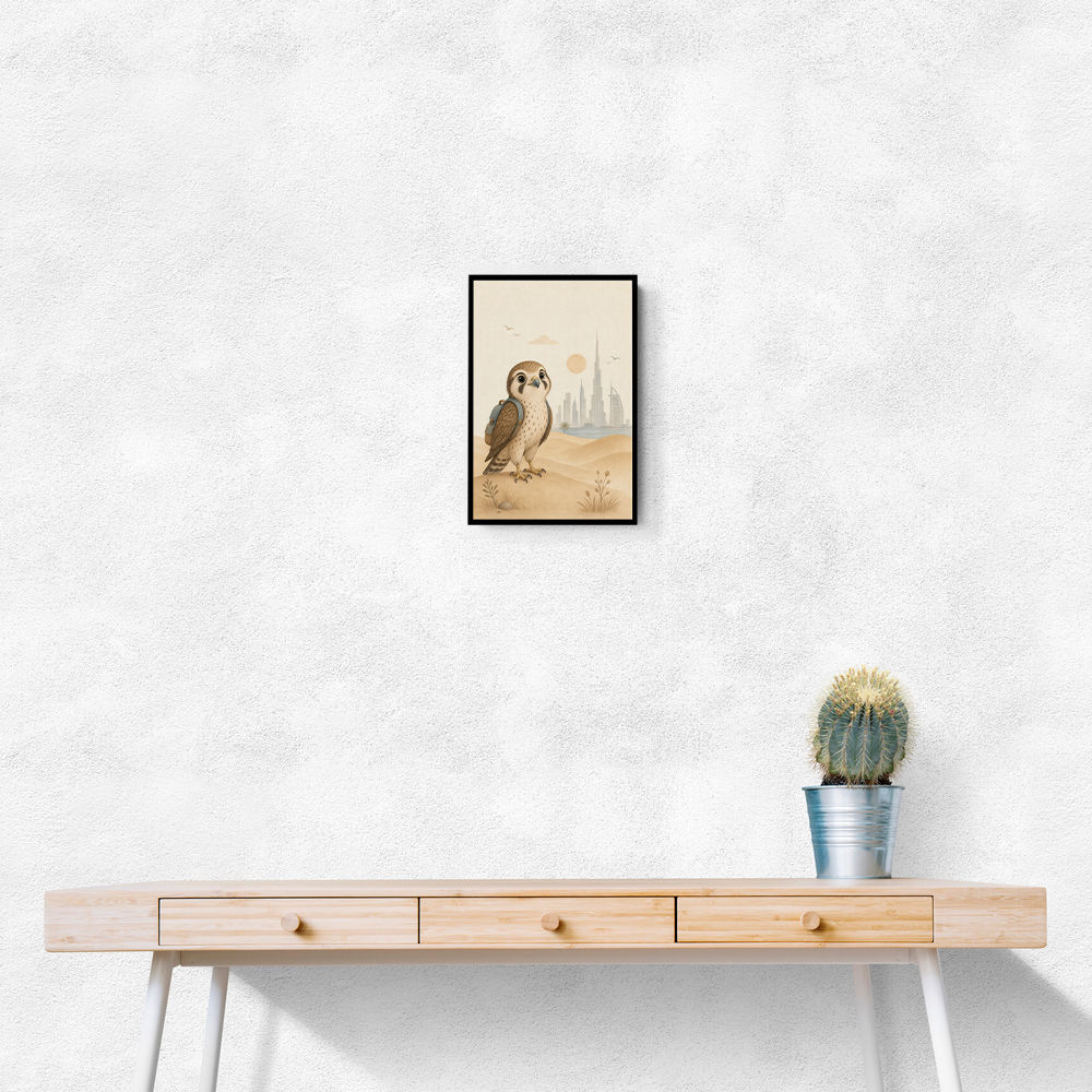 Falcon Backpack Adventure Childrens Wall Art Print