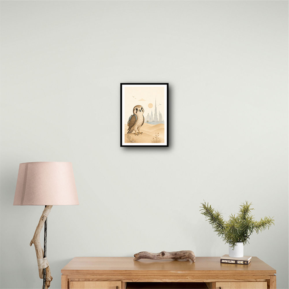 Falcon Backpack Adventure Childrens Wall Art Print