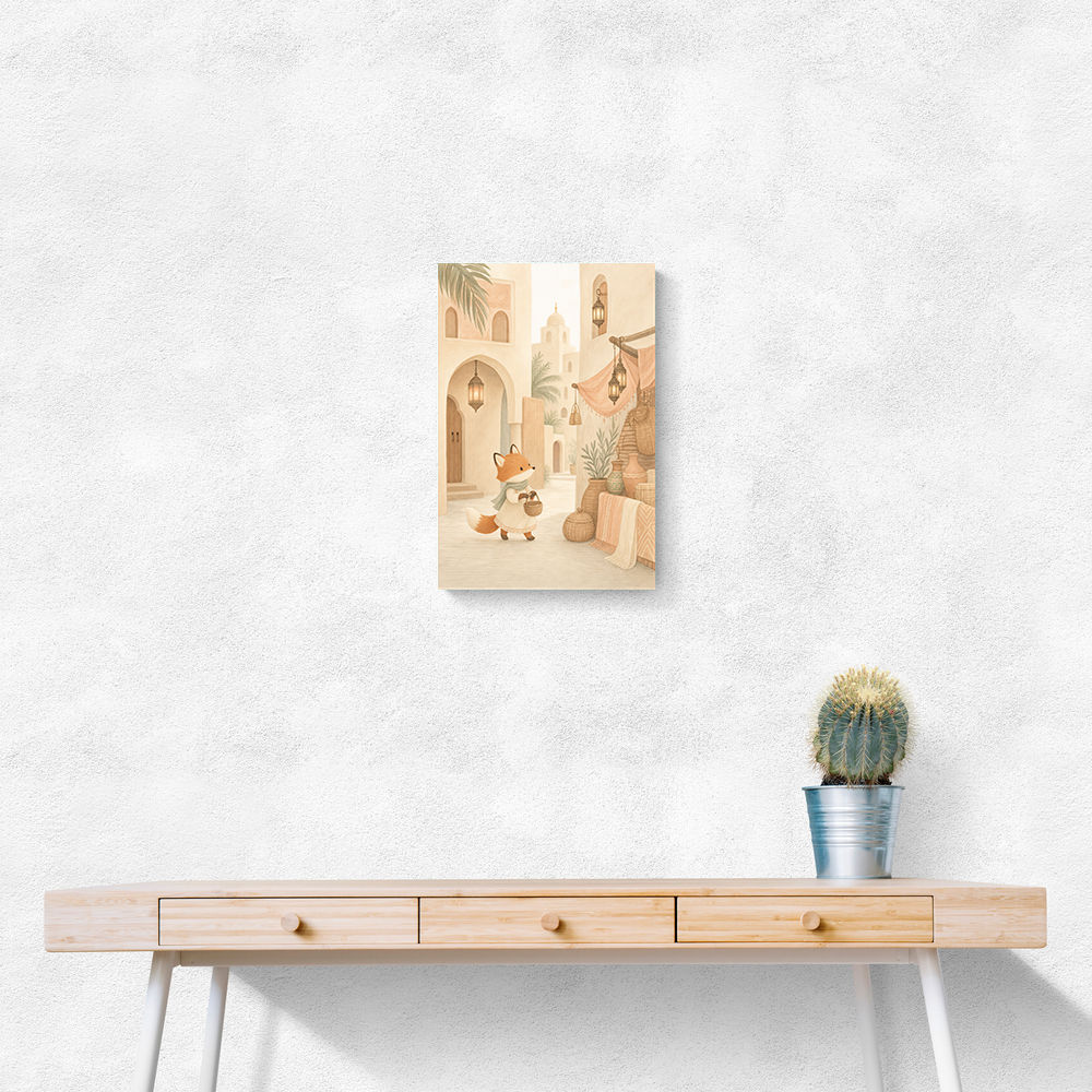 Fox in the Souk Childrens Wall Art Print