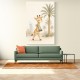 Giraffe Palm Walk Childrens Wall Art Print