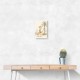 Giraffe Palm Walk Childrens Wall Art Print