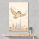 Little Falcon Over Dubai Childrens Wall Art Print