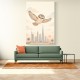 Little Falcon Over Dubai Childrens Wall Art Print