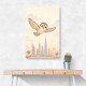 Little Falcon Over Dubai Childrens Wall Art Print