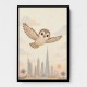 Little Falcon Over Dubai Childrens Wall Art Print