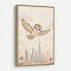 Little Falcon Over Dubai Childrens Wall Art Print