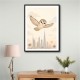 Little Falcon Over Dubai Childrens Wall Art Print